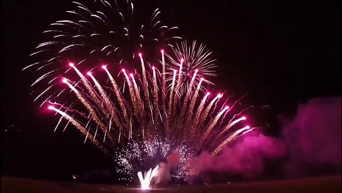 Großfeuerwerk 2014 in Bodelshausen bei Tübingen