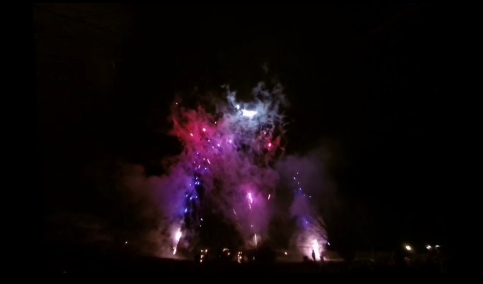 Hochzeitsfeuerwerk 2014 auf Schloß Weitenburg