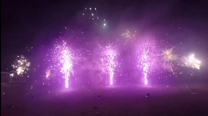 Hochzeitsfeuerwerk 2015 auf dem Hohenneuffen