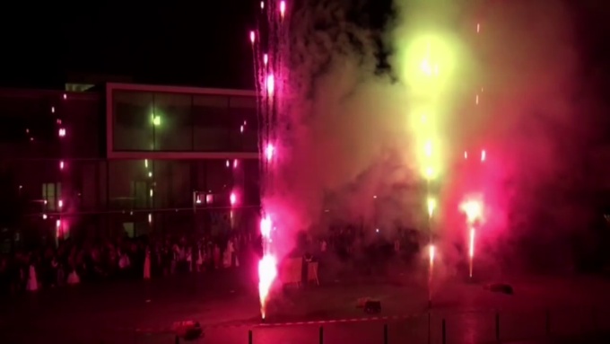 Hochzeitsfeuerwerk 2015 in Wernau bei Esslingen