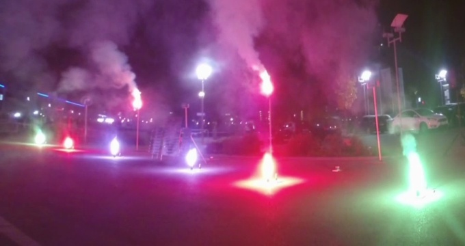 Hochzeitsfeuerwerk Oktober 2016 in Böblingen (Motorworld)