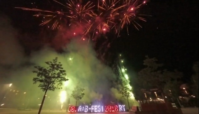 Musikfeuerwerk anlässlich des 30. ATB-Fest 2018 in Reutlingen