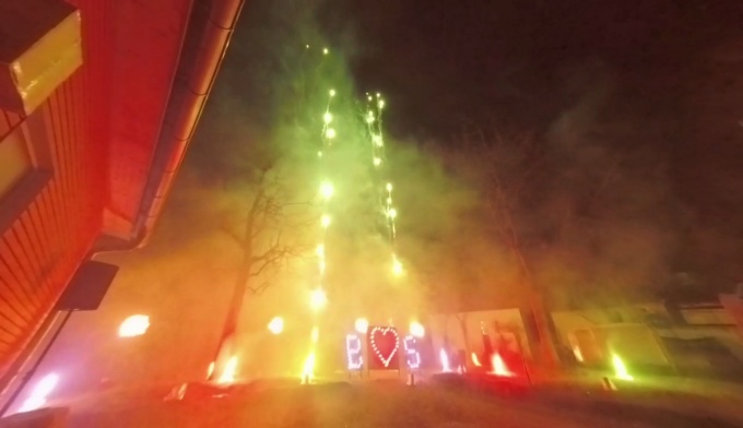 Hochzeitsfeuerwerk bei der Zehntscheuer in Reutlingen Betzingen