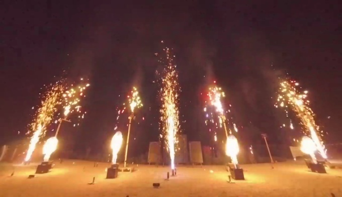 Hochzeitsfeuerwerk beim Parkcafé im Blühenden Barock Ludwigsburg