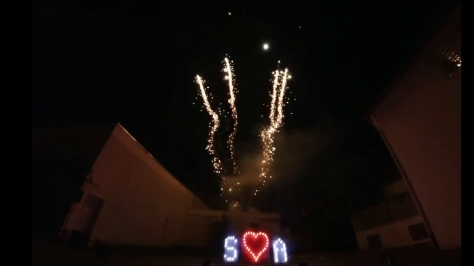 Hochzeitsfeuerwerk in Dettingen an der Erms