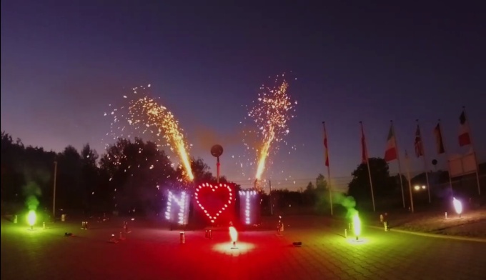 Hochzeitsfeuerwerk bei der Genießerwelt Otzberg