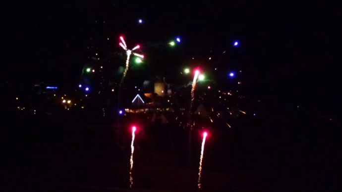 Hochzeitsfeuerwerk beim Hotel Schöne Aussicht in Winnenden-Bürg