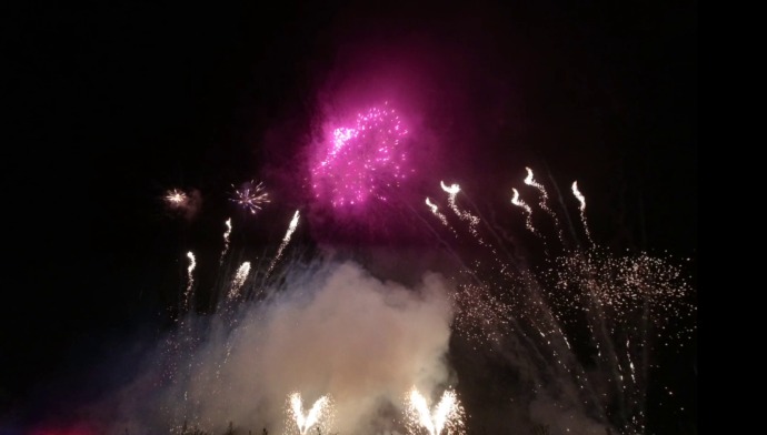 Hochzeitsfeuerwerk beim Golfclub Kirchheim-Wendlingen