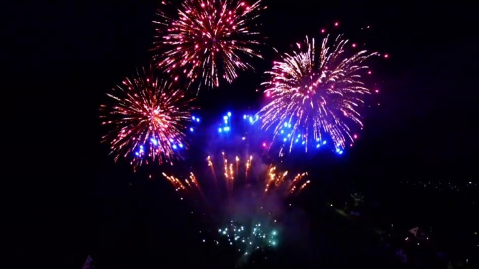 Hochzeitsfeuerwerk in Lenningen - Oberlenningen