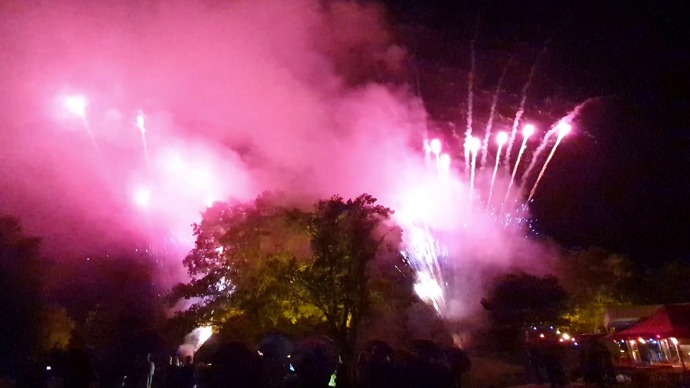 Hochzeitsfeuerwerk als Pyro-Musical in Gammertingen