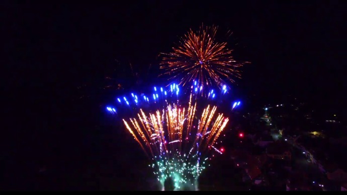 Hochzeitsfeuerwerk beim Gasthof Lamm - Grabenstetten