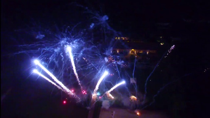 Hochzeitsfeuerwerk als Pyro-Musical bei Magical Homes in Heroldstadt