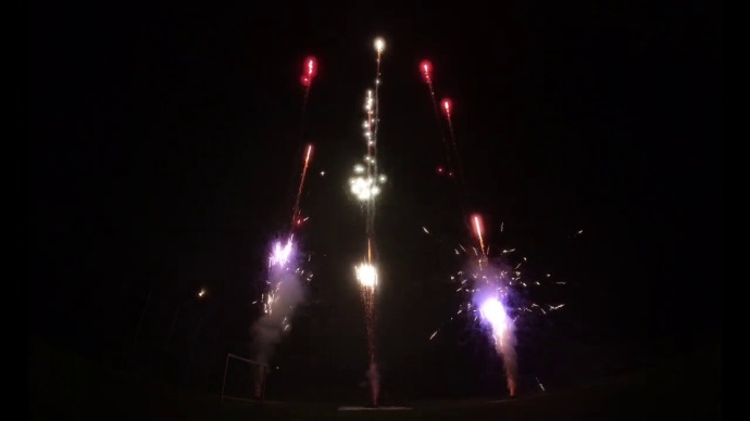 Hochzeitsfeuerwerk als Musikfeuerwerk beim Hotel Restaurant Talblick - Bad Ditzenbach